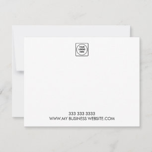 Carte de correspondance minimaliste avec logo pers