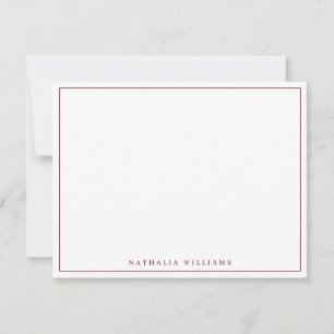 Carte De Correspondance Minimaliste Basic Personnaliser la papeterie Maroo