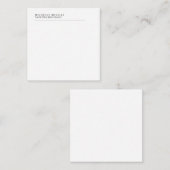 Carte De Correspondance Minimaliste Classique Simple Professionnel Propre  (Devant / Derrière)