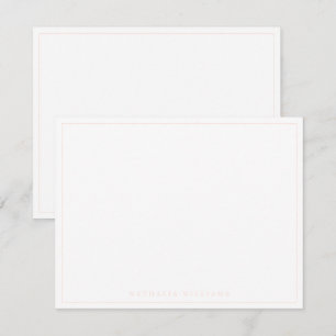 Carte De Correspondance Minimaliste de base personnalisez la papeterie ros