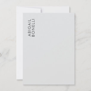 Carte De Correspondance Minimaliste moderne professionnel nom simple propr