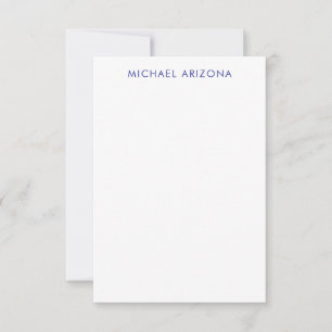 Carte De Correspondance Minimaliste Moderne Simple Nom Propre