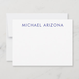 Carte De Correspondance Minimaliste Moderne Simple Nom Propre