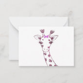 Carte De Correspondance Mme Giraffe joli design sarcastique (Devant)