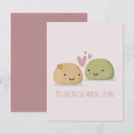 Carte De Correspondance Mochi Mignon Saint-Valentin