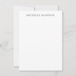 Carte De Correspondance Mode de nom propre Minimaliste Tendance Profession