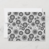 Carte De Correspondance Modern black white geometric starburst Name  (Dos)