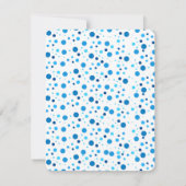 Carte De Correspondance Modern Blush and Navy Blue (Dos)