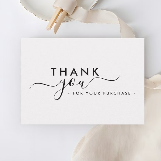 Carte De Correspondance Modern Branded Business Thank You