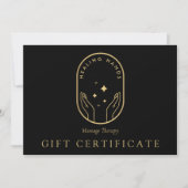 Carte De Correspondance Modern Healing Hands Massage Therapy Gift Card (Devant)