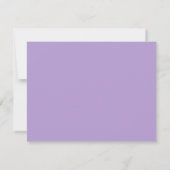Carte De Correspondance Modern Lavender Purple Bold Monogram (Dos)