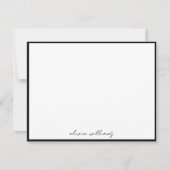 Carte De Correspondance Modern Minimalist Calligraphy Monogram (Devant)