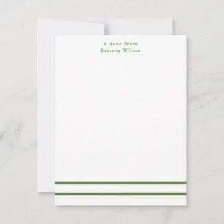 Carte De Correspondance Modern Minimalist Professional Chic Monogrammed 