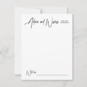 Carte De Correspondance Modern Signature Script Graduation Advice & Wishes (Devant)