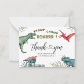 Carte De Correspondance Moderne aquarelle estomac chomp roar merci (Devant)