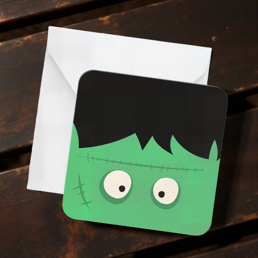 Carte De Correspondance Moderne Cute Frankenstein Monster Halloween