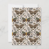 Carte De Correspondance Moderne fleurs sauvages de la teigne bohème motif  (Dos)