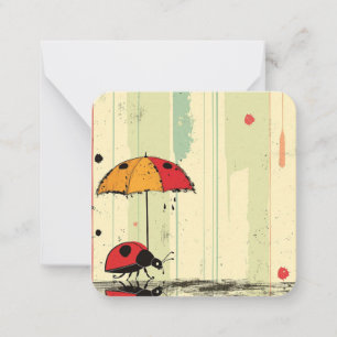 Carte De Correspondance Moderne Ladybug Chic