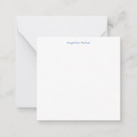 Moderne minimaliste Plaque Bleu Simple Blanc