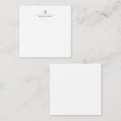 Carte De Correspondance Moderne Monogramme Professionnel Plain Simple Mini (Devant / Derrière)