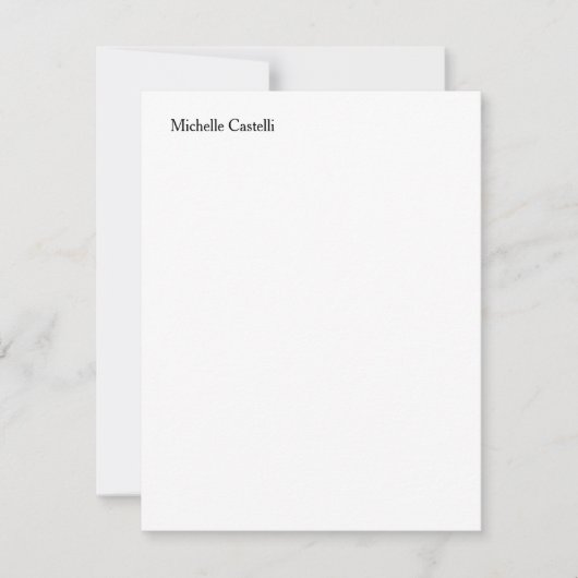 Carte De Correspondance Moderne Professionnel Unique Ajouter Votre Nom (Devant)