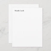 Carte De Correspondance Moderne Professionnel Unique Ajouter Votre Nom (Devant / Derrière)