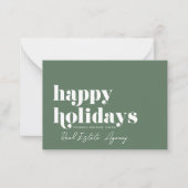 Carte De Correspondance Moderne Simple Chic Immobilier Vacances (Devant)