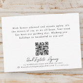 Carte De Correspondance Moderne Simple Chic Immobilier Vacances