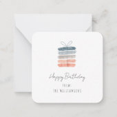 Carte De Correspondance Moderne Simple Chic Joyeux voeux d'anniversaire (Devant)