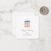 Carte De Correspondance Moderne Simple Chic Joyeux voeux d'anniversaire (Devant/Arrière en situation)