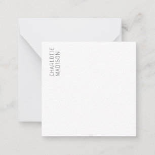 Carte De Correspondance Moderne Simple Noir Blanc Tendance Minimaliste Sim