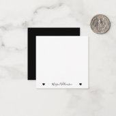 Carte De Correspondance Moderne Simple Nom élégant (Devant/Arrière en situation)