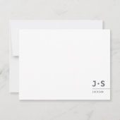 Carte De Correspondance Moderne simple personnalisé Monogramme professionn (Devant)