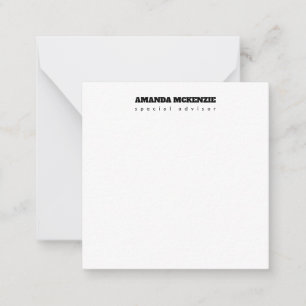 Carte De Correspondance Moderne tendance Unique Creative Minimaliste