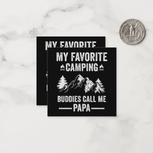 Carte De Correspondance Mon Camping Préféré - Les Copains M'appellent Papa