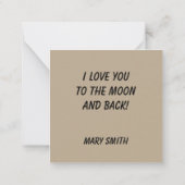 Carte De Correspondance Mon cœur  (Dos)