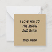 Carte De Correspondance Mon cœur (Dos)