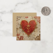 Carte De Correspondance Mon cœur (Devant/Arrière en situation)