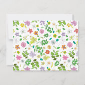 Carte De Correspondance Mon dessin de fleurs 6 (Dos)