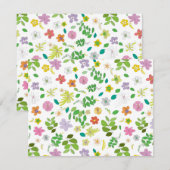 Carte De Correspondance Mon dessin de fleurs 6 (Devant / Derrière)