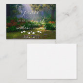 Carte De Correspondance Mon jardin de paix (Devant / Derrière)