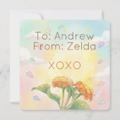 Carte De Correspondance Monarch Butterfly Pollinator Classroom Valentine (Dos)