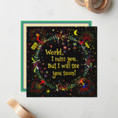 Carte De Correspondance "Monde, je te manque" Inspiribilité (Devant/Arrière en situation)