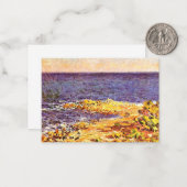 Carte De Correspondance Monet - La Méditerranée à Antibes (Devant/Arrière en situation)