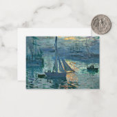 Carte De Correspondance Monet - Sunrise (Marine), peinture d'art (Devant/Arrière en situation)