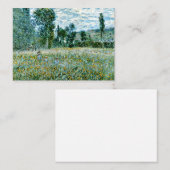 Carte De Correspondance Monet - Un pré (Devant / Derrière)