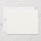 Carte De Correspondance Monogram Ivory Simple Monogrammed Social Notecard (Dos)