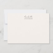 Carte De Correspondance Monogram neutre | Minimalist stylish (Devant)
