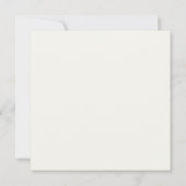 Carte De Correspondance Monogram Simple Monogrammed Ivory Gold Notecard (Dos)
