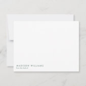Carte De Correspondance Monogram tendance note moderne (Devant)